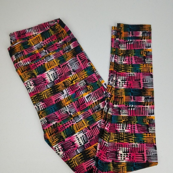 Lularoe TC Legging Women Plus Tall Curvy Pink NWOT - Picture 5 of 6